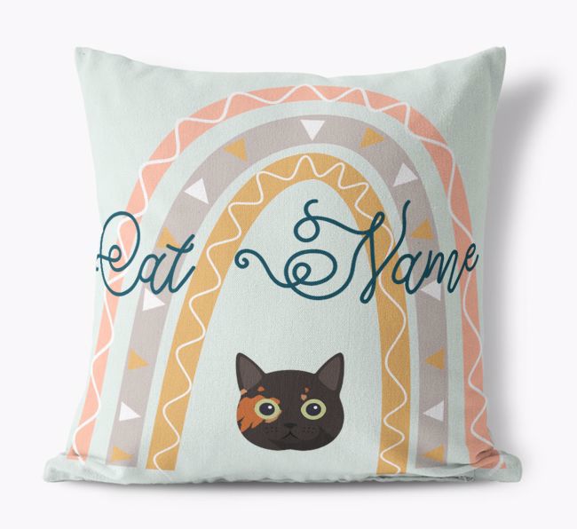 Arch Design: Personalized {breedCommonName} Canvas Pillow